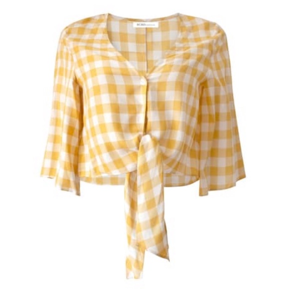 BCBGeneration Tops - BUY 2 GET 2 FREE! BCBG Gingham Yellow Top